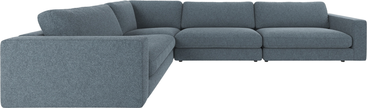 Hjørnesofa Rowico Duncan   Bobby 15 Mellemblå Polyester   Modulopbygget Loungehjørne B345ã D233ã H78 Cm