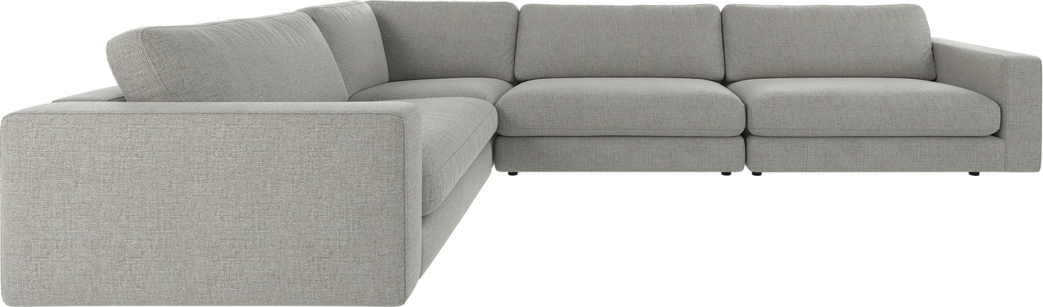 Hjørnesofa Rowico Duncan   Mellemgråt Robin 149 Polyesterstof 78ã 345ã 233 Cm Fscâ -certificeret Modulsofa