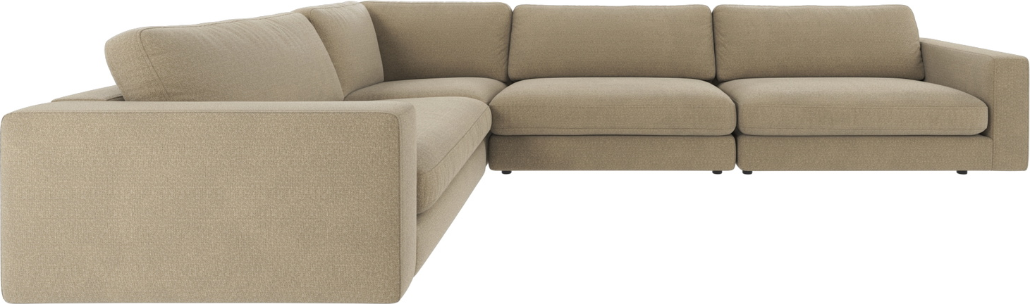 Hjørnesofa Rowico Duncan   Mørk Beige Polyester Modulsofa Fsc-mix