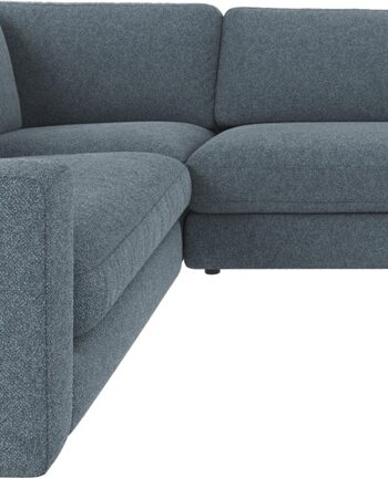 Hjørnesofa Rowico Duncan  -formet Modulsofa   Mellemblå Bobby 15 Med High Resilience-skum  Zigzag-fjedre  Fsc-certificeret Ramme