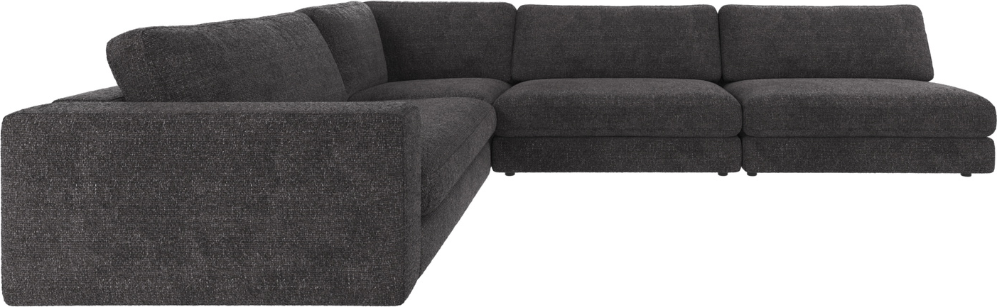 Hjørnesofa Rowico Duncan Modulopbygget   Mørkegråt Robin Polyester B325xd230 Cm