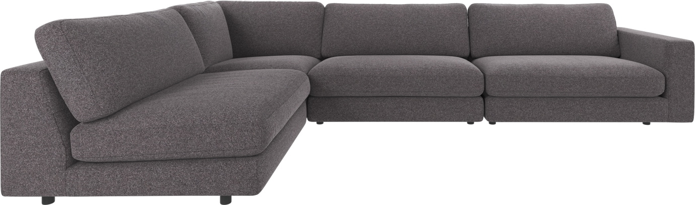 Hjørnesofa Rowico Duncan Modulsofa Brenda Mørkegrå 345ã 216 Cm