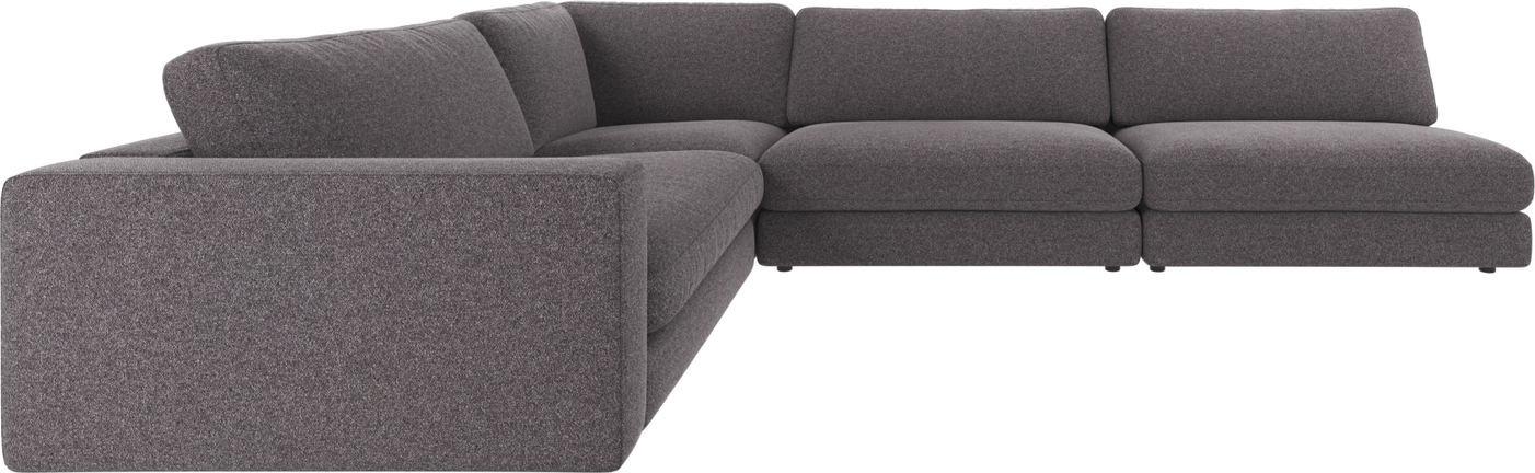 Hjørnesofa Rowico Duncan Mørkegrå Polyester Modulsofa 325ã 230 Cm