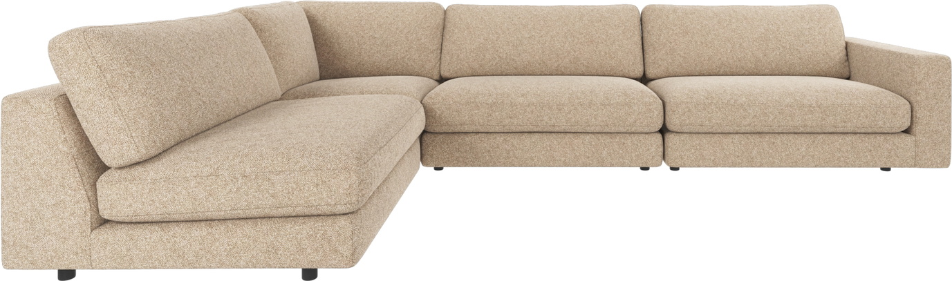 Hjørnesofa Rowico Duncan Nordisk Modulsofa   Stof Bobby Beige 345ã 216 Cm