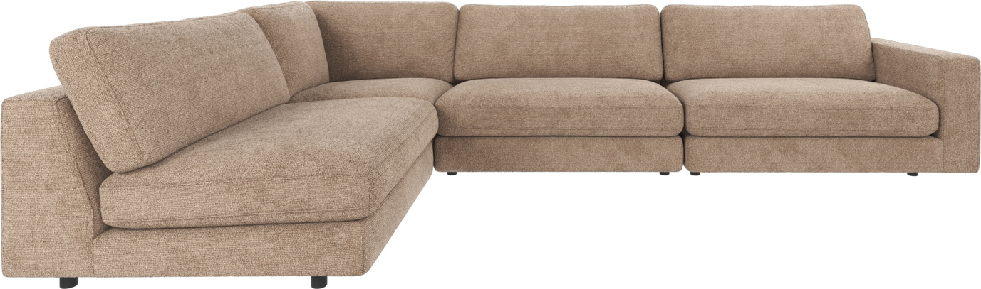 Hjørnesofa Rowico Duncan Robin 100  Polyester 345    216 Cm Gråbeige Modulsofa