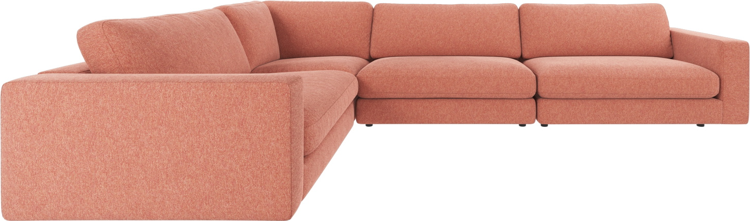 Hjørnesofa Rowico Duncan Stof Brenda 52 Rød Modulsofa 345ã 233 Cm