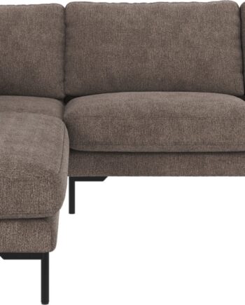 Hjørnesofa Venstrevendt Rowico Corwin Greg   Mørk Beige H83ã B266ã D226 Cm