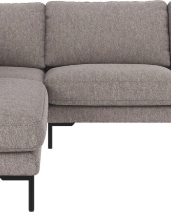 Hjørnesofa Venstrevendt Rowico Corwin Loungesofa Grå Alice 149 Med Sorte Metalben Fsc-træstel 266x226 Cm