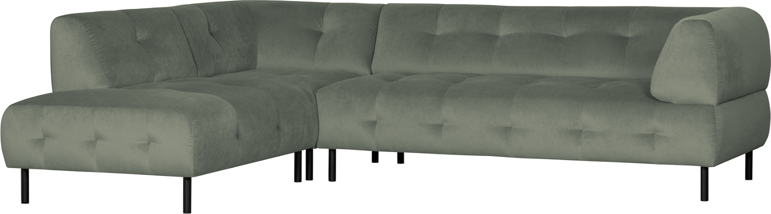 Hjørnesofa Venstrevendt Woood Exclusive Lloyd   Grøn Fløjl 205x267 Cm