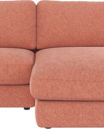 Højrevendt Chaiselongsofa Loungemøbel Rowico Duncan   Brenda 52 Rød Polyester Nordisk Design Fsc-mix Certificeret