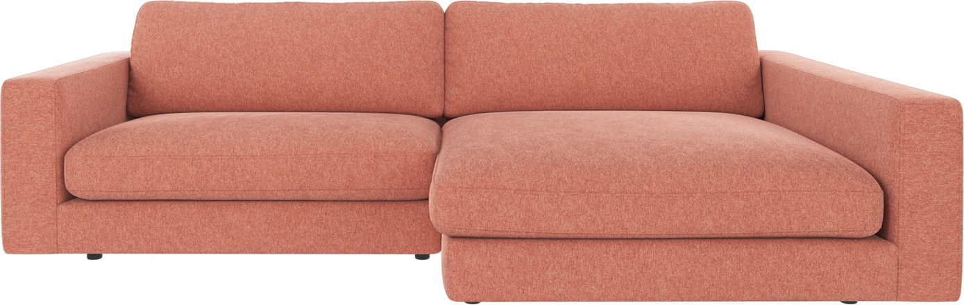 Højrevendt Chaiselongsofa Loungemøbel Rowico Duncan   Brenda 52 Rød Polyester Nordisk Design Fsc-mix Certificeret