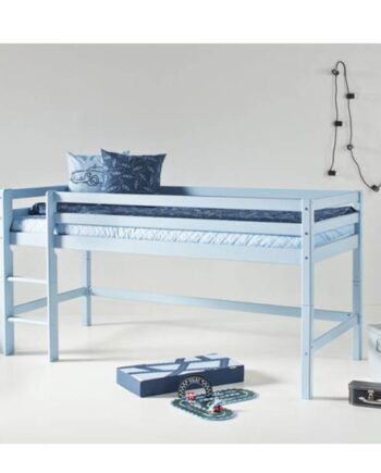 Hoppekids Eco Dream Halvhøj Seng Dream Blue 90   200 Cm Dream Blue : Erling Christensen Møbler