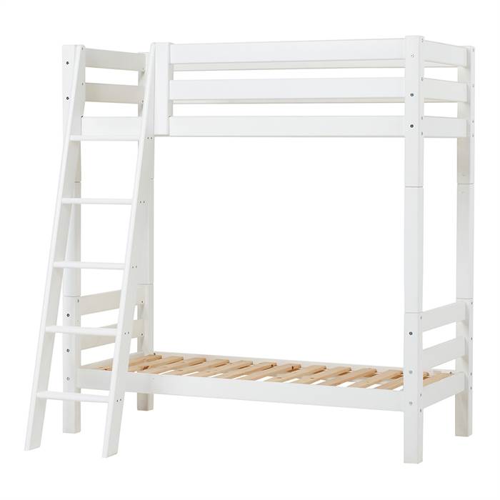 Hoppekids Eco Luxury Høj Køjeseng Med Skrå Stige 70   160 Cm  : Erling Christensen Møbler