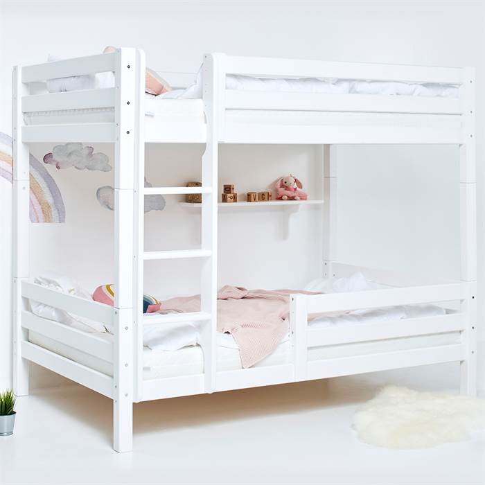 Hoppekids Eco Luxury Høj Køjeseng Med Stige Og Sengehest 120   200 Cm  : Erling Christensen Møbler