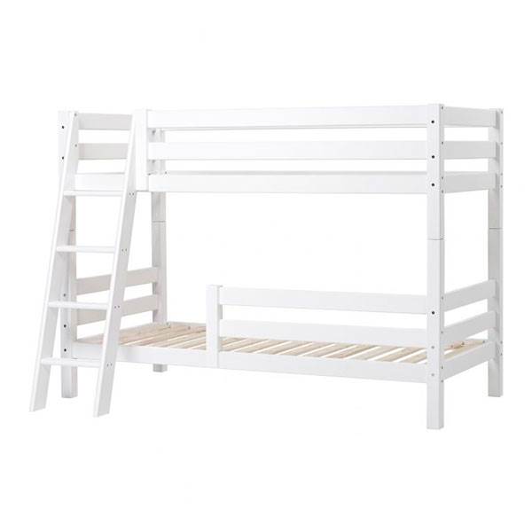 Hoppekids Eco Luxury Køjeseng Med Sengehest Og Skrå Stige 90x200 Cm  : Erling Christensen Møbler