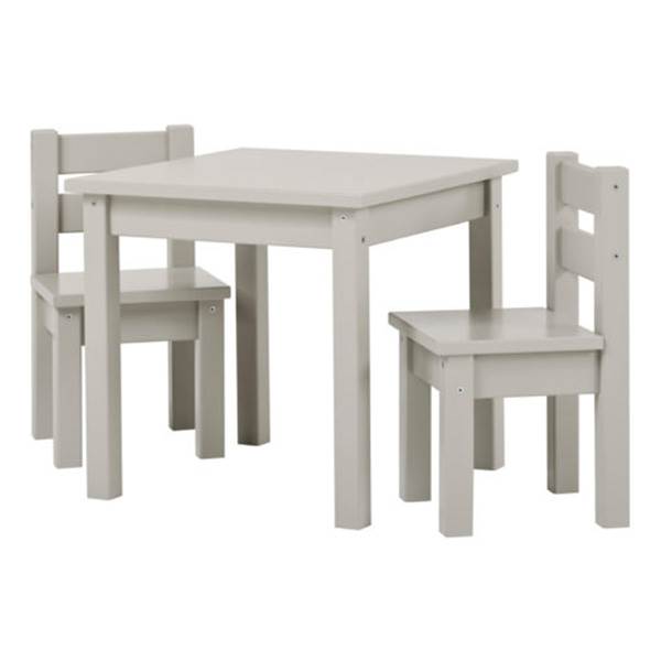Hoppekids Mads Børnesæt Bord Og   Stole Dove Grey Dove Grey : Erling Christensen Møbler