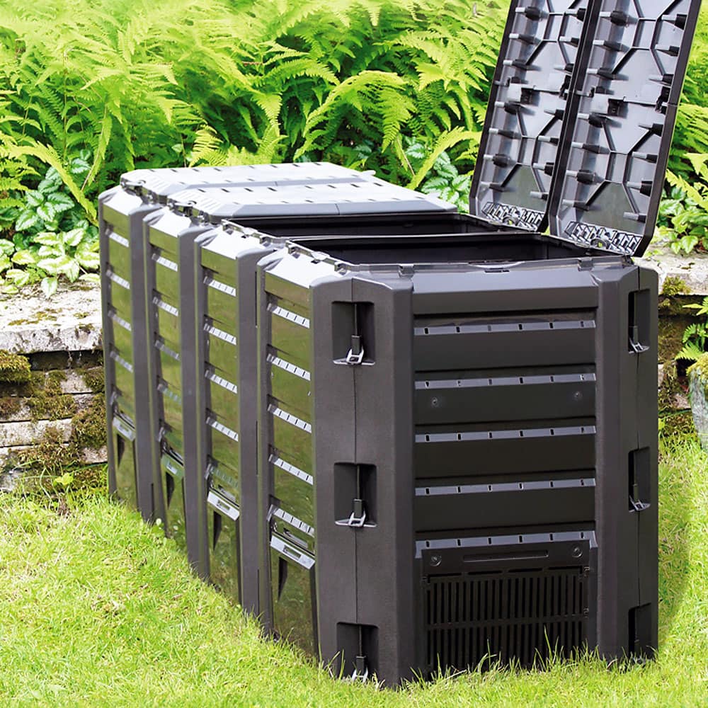 Hotbin Composter 1200l  198x72x83 Cm  Sort
