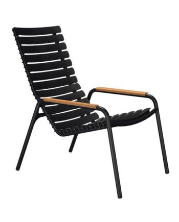 Houe Reclips Loungestol    Bambus Black  : Erling Christensen Møbler
