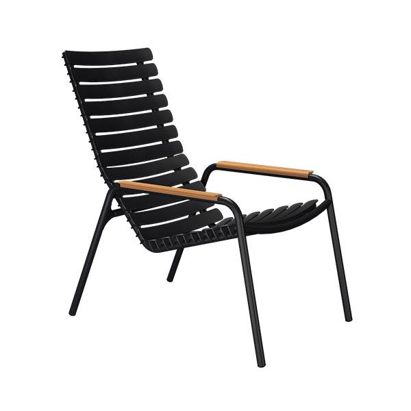 Houe Reclips Loungestol Bambus Black : Erling Christensen Møbler