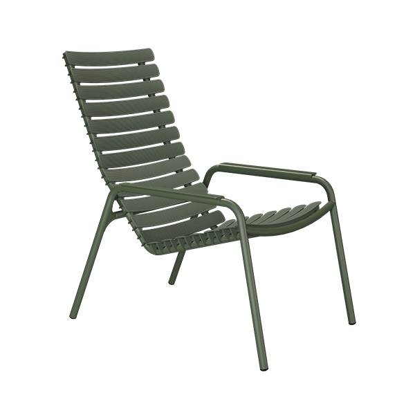 Houe Reclips Loungestol Olive Green  : Erling Christensen Møbler