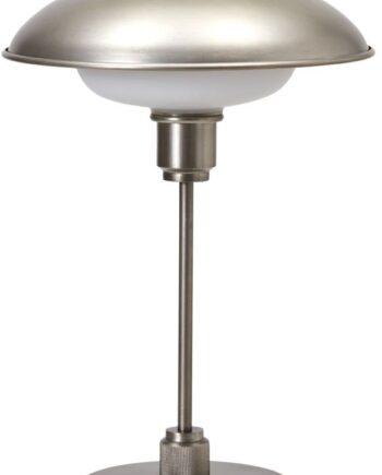 House Doctor Bordlampe Boston   Jern Og Glas ø30   H42 Cm Gunmetal Industrielt Design