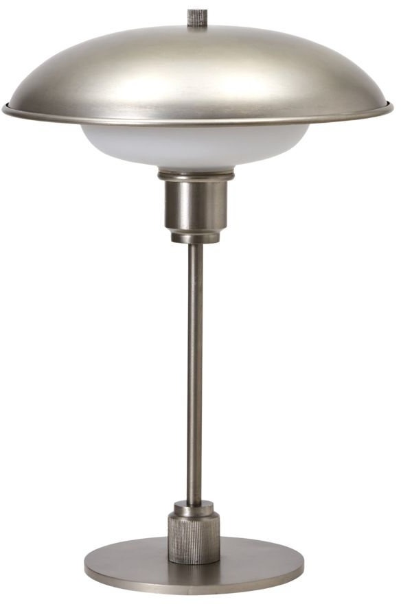 House Doctor Bordlampe Boston Jern Og Glas ø30 H42 Cm Gunmetal Industrielt Design