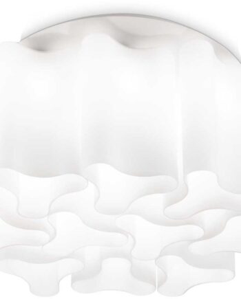 Ideal Lux Compo Loftslampe ø73 5x35 Cm Hvid Metal Glas 10xe27
