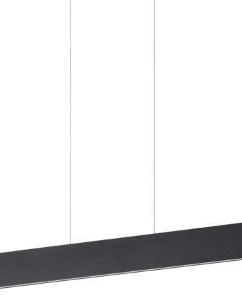 Ideal Lux Desk Pendellampe   Sort Metal Justerbar Højde 200-1200 Mm  Integreret Led 2100 Lm