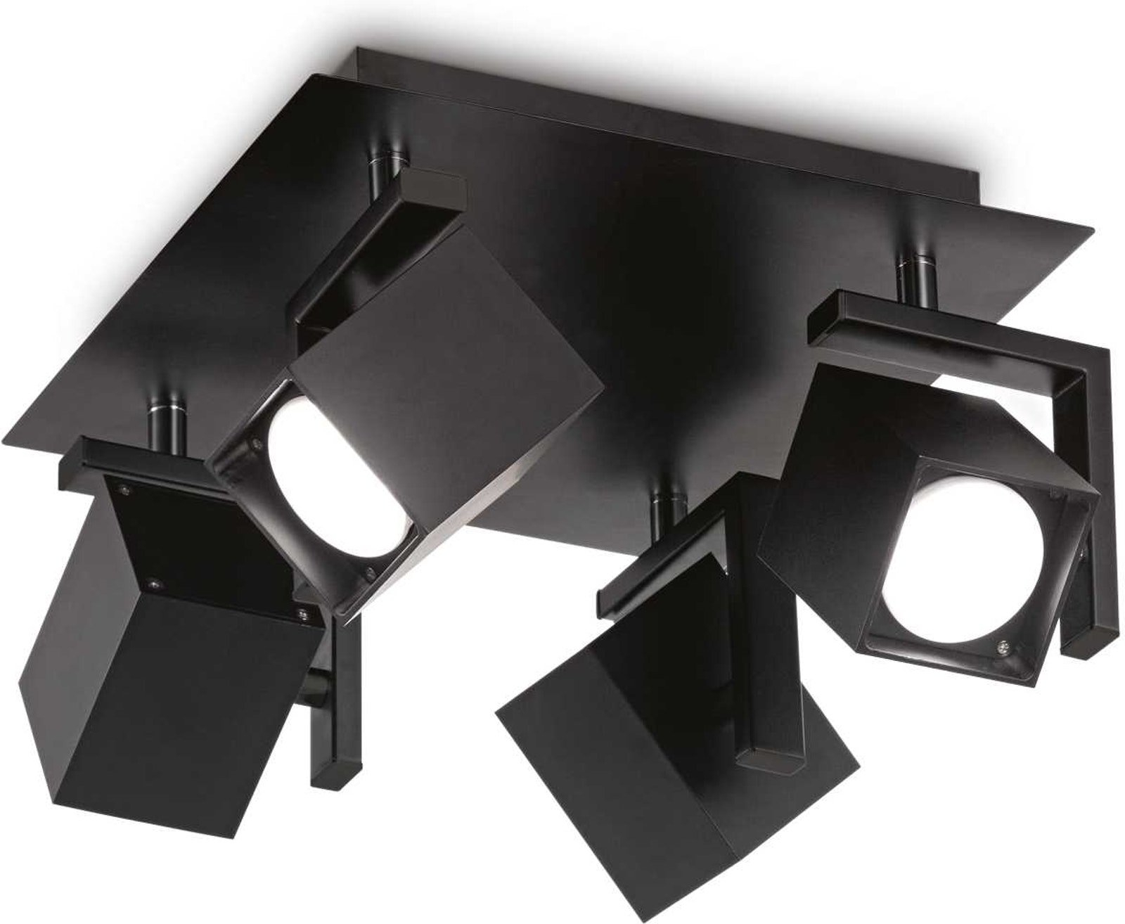 Ideal Lux Mouse Justerbar -spot Loftslampe Sort Metal H14xb29xl29 Cm