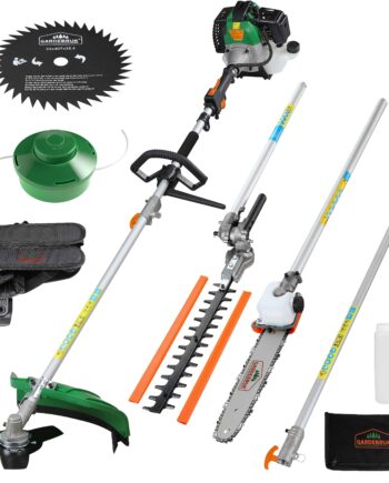 5in1 Multitool    Hk  Kædesav Plænetrimmer Hækkeklipper  Benzin