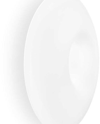 Indendørs Loft- Og Væglampe Ideal Lux Glory ø50 Cm Satin Nikkel Hvidt Glas