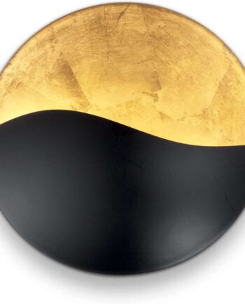Indendørs Væglampe Ideal Lux Sunrise Metal Satin Mørk Guld Sort Hvid ø27     12 Cm Med 3x G9-pærer