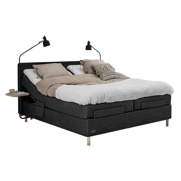 Jensen Ambassadør Dream Elevationsseng Sleep   Top 160   200 Cm Grey 482  : Erling Christensen Møbler