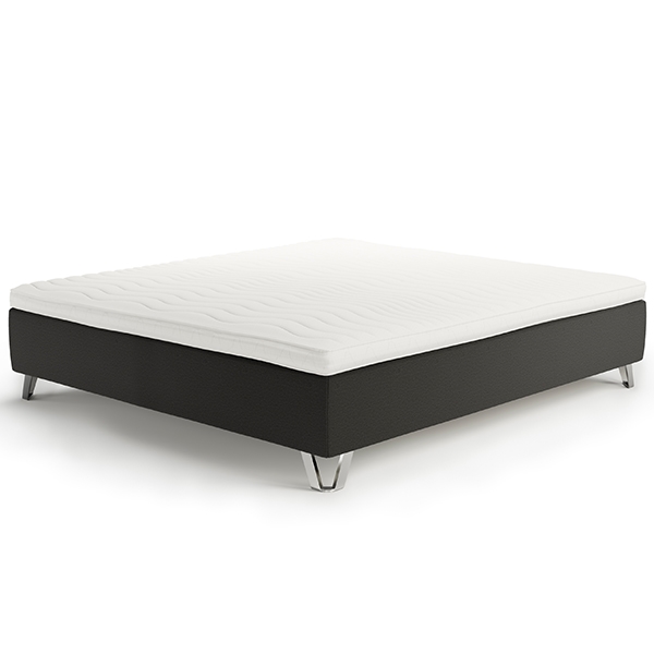 Jensen Diplomat Nordic Seamless Boksmadras 160x200 Cm Anthracit Medium Og Fast  : Erling Christensen Møbler