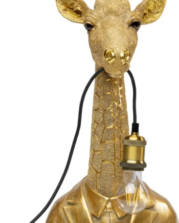 Kare Design Animal Giraffe Bordlampe Guld Polyresin