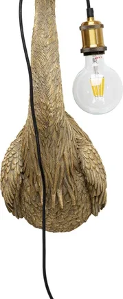 Kare Design Animal Heron Væglampe Guld Polyresin Og Aluminium