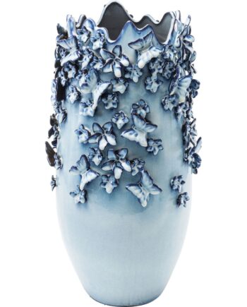 Kare Design Butterflies Vase Lyseblåt Stentøj    28