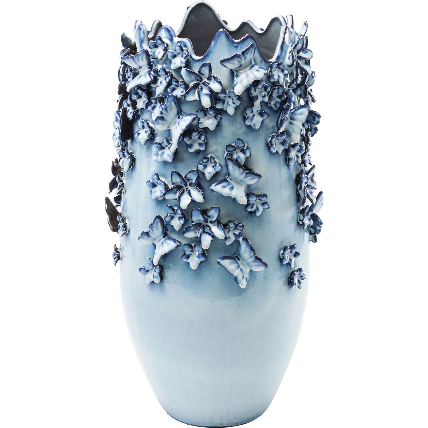 Kare Design Butterflies Vase Lyseblåt Stentøj 28