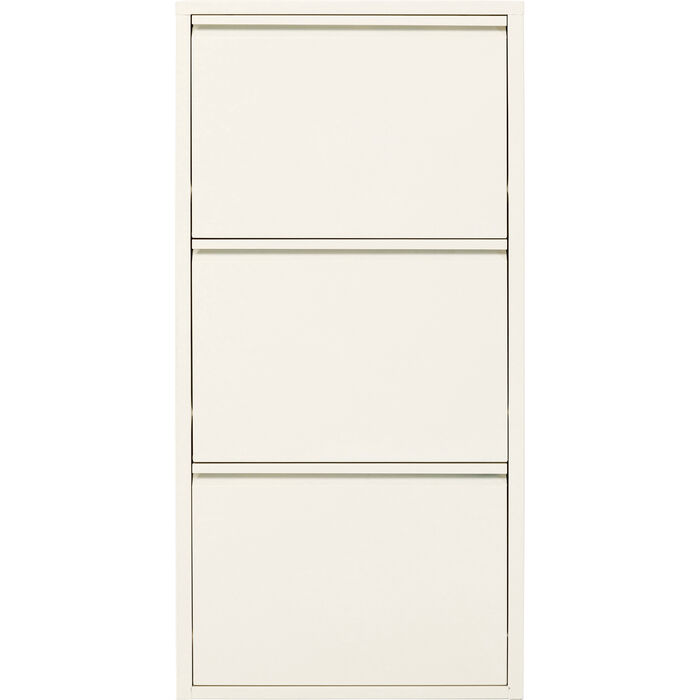 Kare Design Caruso   Skoskab       Låger Creme Stål   :104