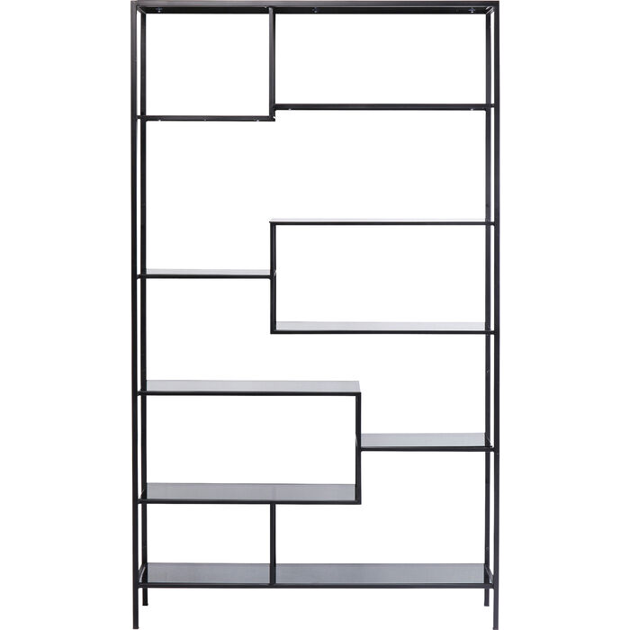 Kare Design Loft Reol  Rektangulær Antracit Glas Og Sort Stål   :195