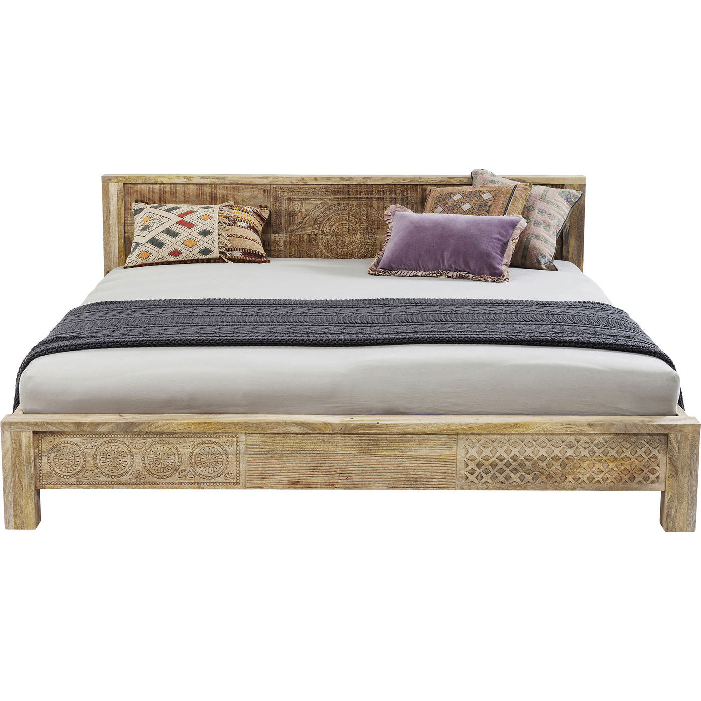 Kare Design Puro Sengeramme Natur Mangotræ 180x200