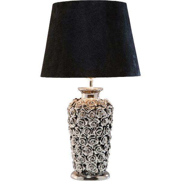 Kare Design Roses Bordlampe Titaniumbelagt Stentøj