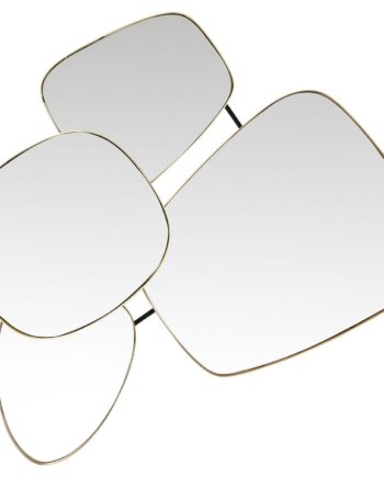 Kare Design Shapes Spejl Spejlglas Og Stål  Asymmetrisk  130x105