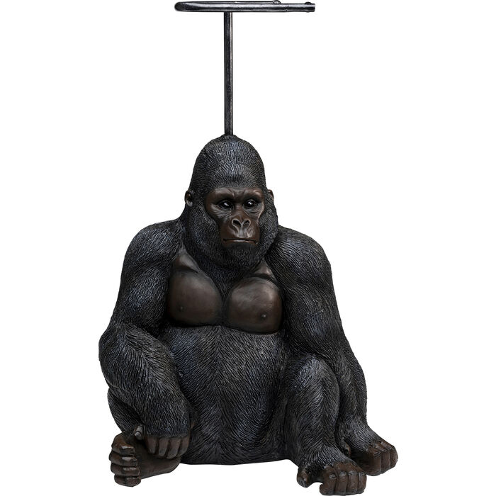Kare Design Sitting Monkey Gorilla Toiletpapirholder Brun Sort Polyresin   :51