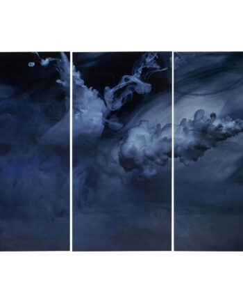Kare Design Triptychon Clouds Plakat Hvid Glas Og Komposittræ   160x24cm