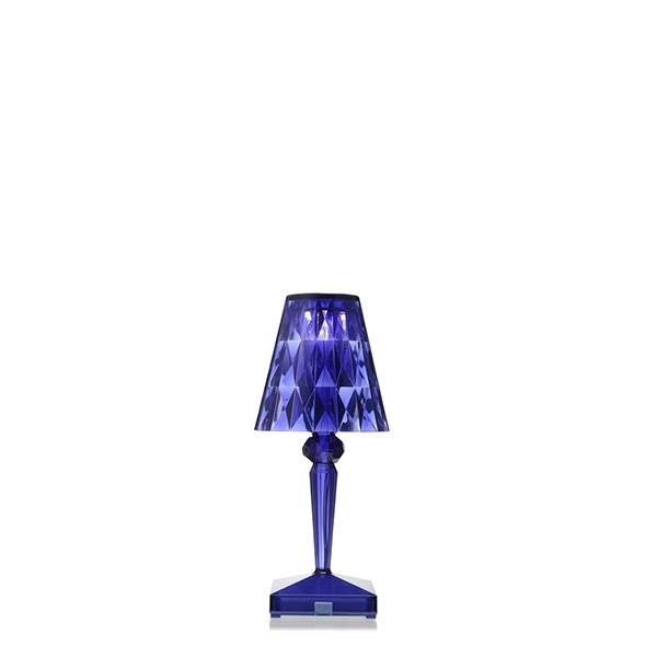 Kartell Battery Bordlampe Transparent Blue