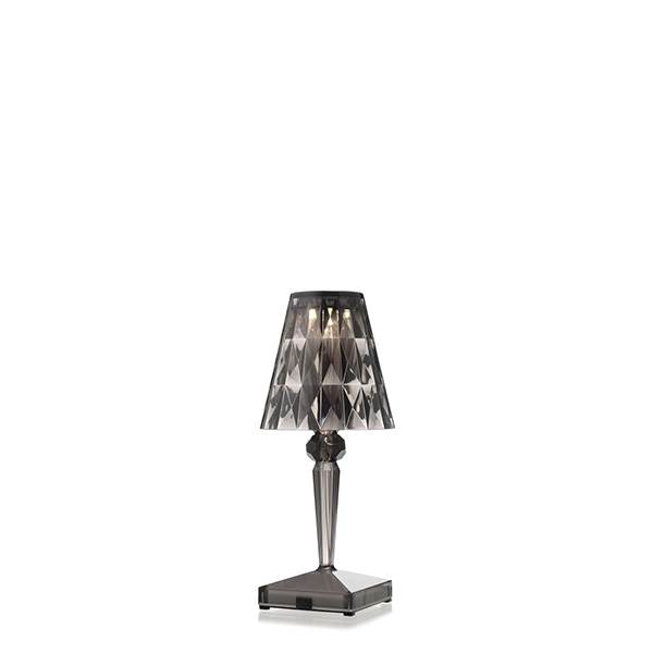 Kartell Battery Bordlampe Transparent Smoked