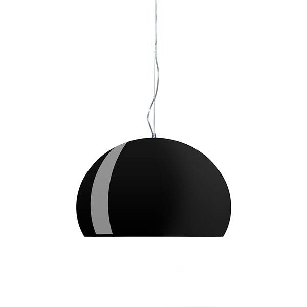 Kartell Fl   Pendel Glossy Opaque Sort  : Erling Christensen Møbler