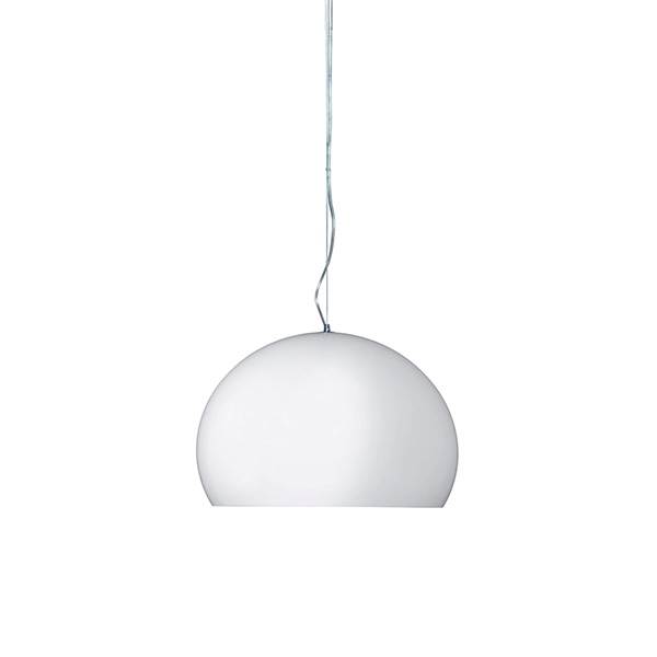 Kartell Fl   Small Pendel Glossy Opaque Hvid