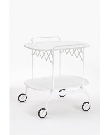 Kartell Gastone Rullebord Hvid  : Erling Christensen Møbler
